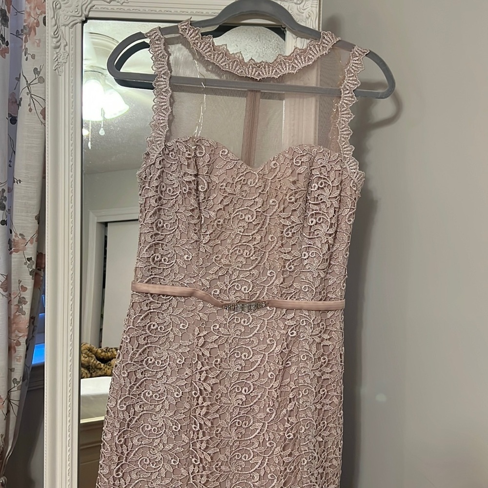 055 JS Collections Dusty Rose Formal Prom Dress Gown - Picture 1 of 10